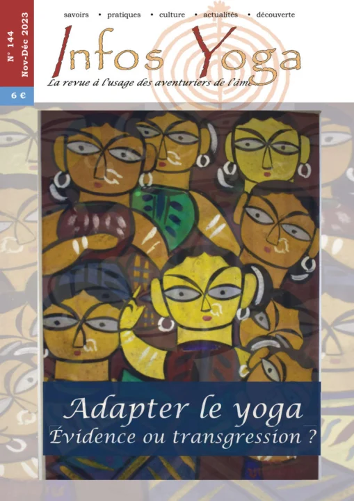 Couverture Infos yoga Sanskritam Sukham Article de Dîpa N°144 novembre-décembre 2023