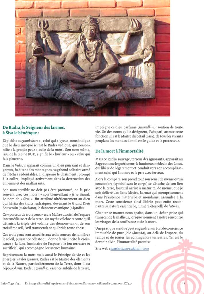 Article sur le Tryambakam par Dîpa - Infos Yogas 151