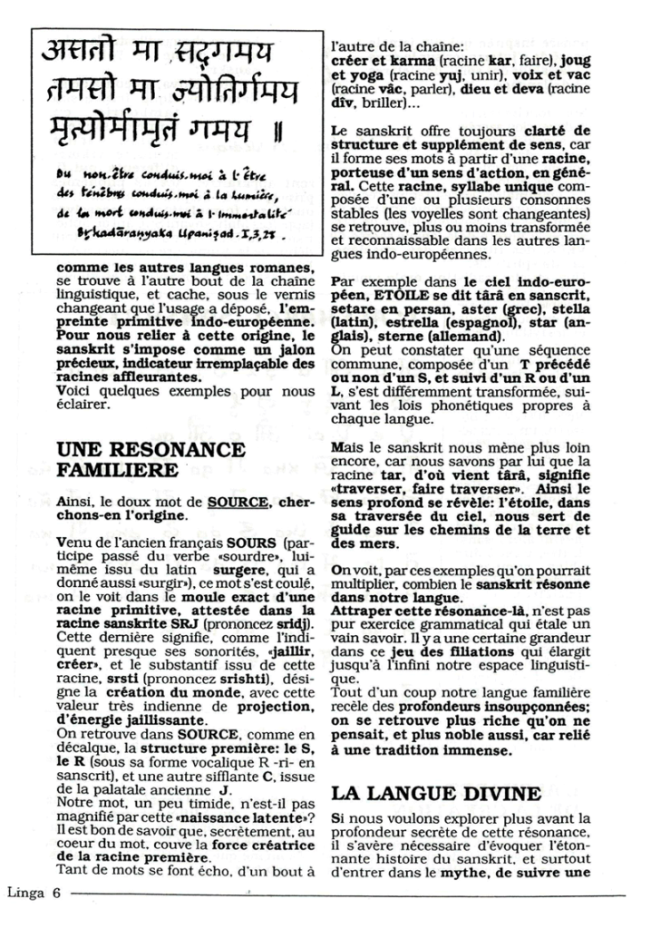 Cours de sanskrit CIS - Leçon 1 Par Dîpa Hélène Marinetti