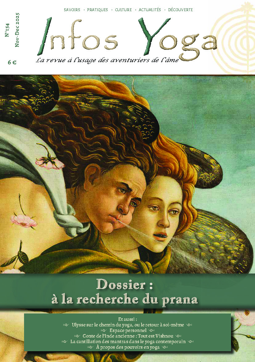 Métaphysique du souffle, hymne 129 Article écrit Dîpa Hélène Marinetti pour la revue Infos yoga N° 154 - Couverture