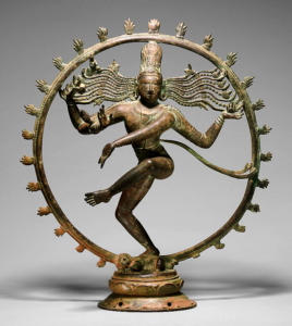 Sanskrit Œuvres Mantra Textes sacrés de l'hindouisme. Sculpture de Shiva Nataraja