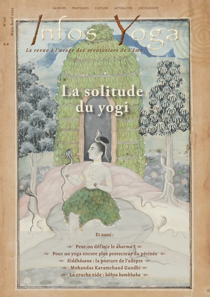 Maitre spirituel indien Couverture du magazine Infos Yoga N°156 avec pour titre La solitude du Yogi